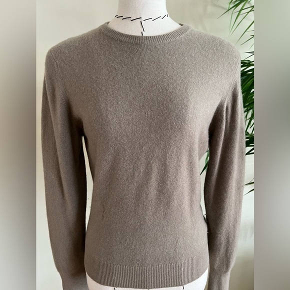 Best of Scotland 100% Cashmere Pullover Crew Neck Sweater | XS/S | Taupe - Picture 1 of 6